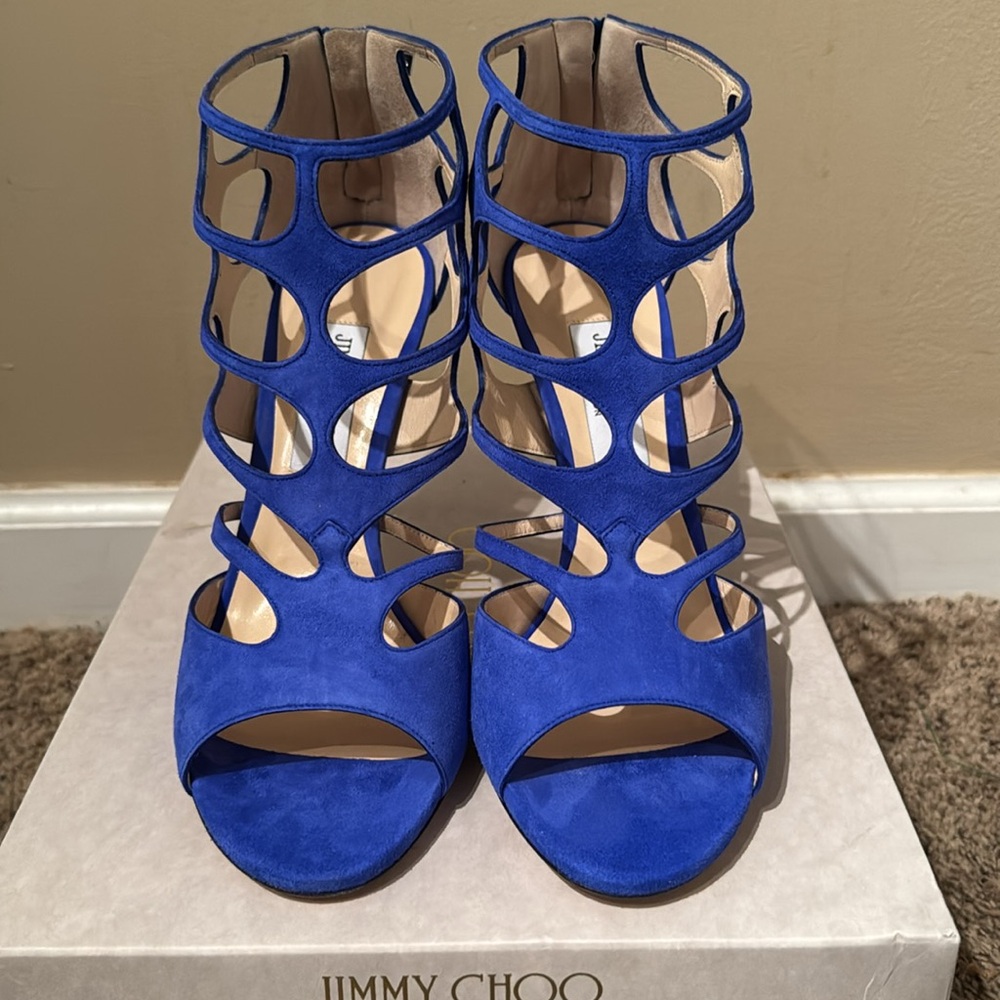 Brand New Cobalt Blue Jimmy Choo Ren